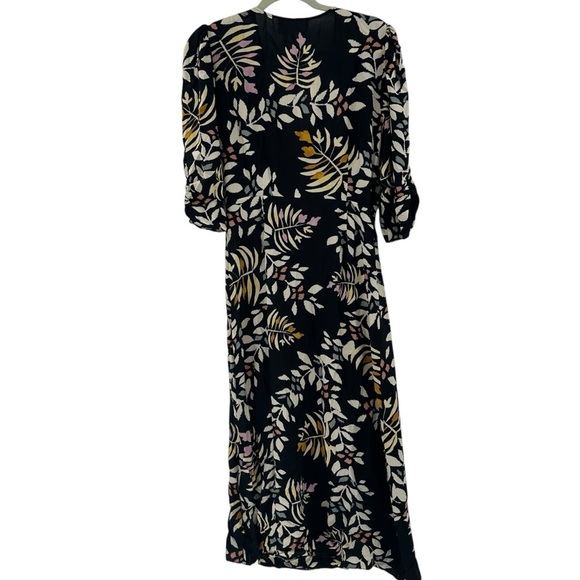 Ba&Sh Crissy Wrap Dress - Black Floral Dress Size Medium ASO - Picture 4 of 8